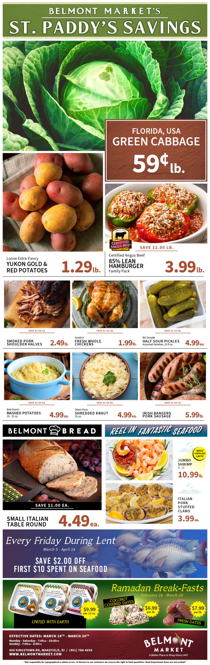 Belmont Market Sales page 1