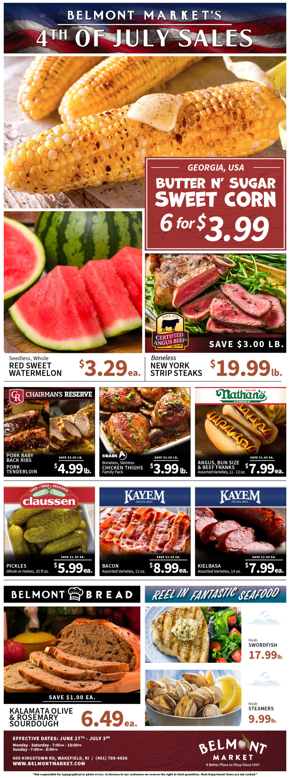 Belmont Market Sales page 1