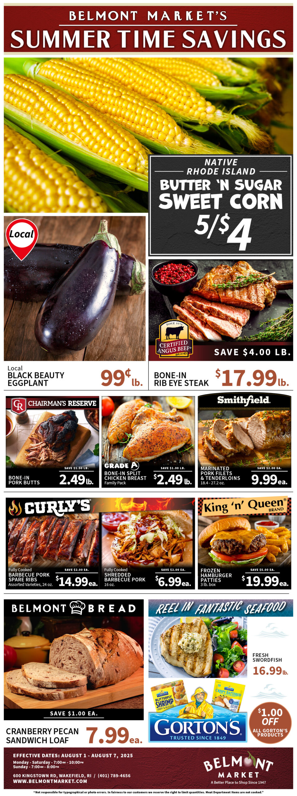 Belmont Market Sales page 1
