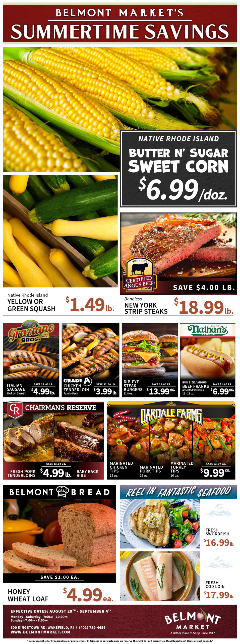 Belmont Market Sales page 1