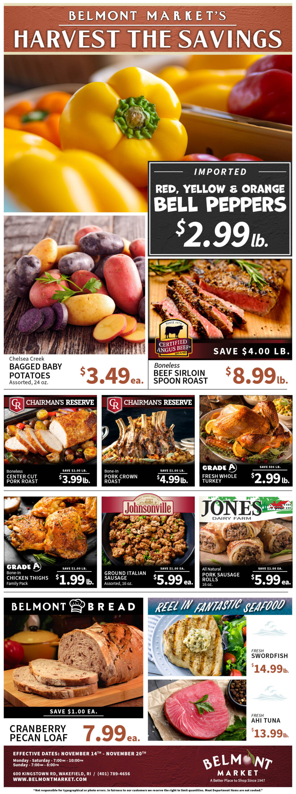 Belmont Market Sales Flyer - Page 1